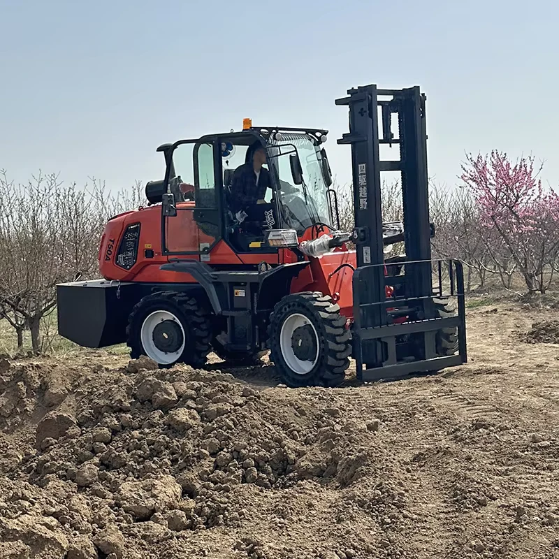 Rough Terrain Forklift Household Manual Forklift Cross-country Forklift