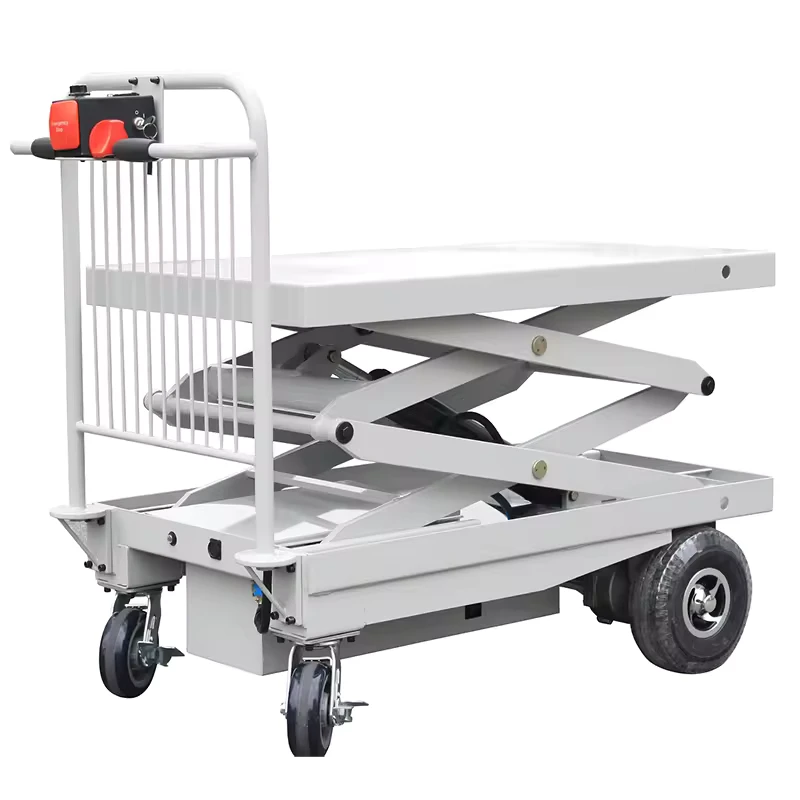 Rough Terrain Platform Truck Transport Tools Electric Hand Trolleys