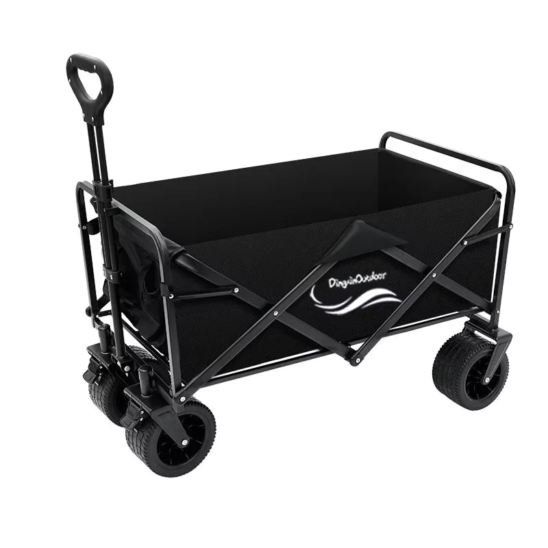 Ruvell Factory Direct New Products Foldable Outdoor Camping Cart Portable Fishing Trolley Picnic Camp Trailer