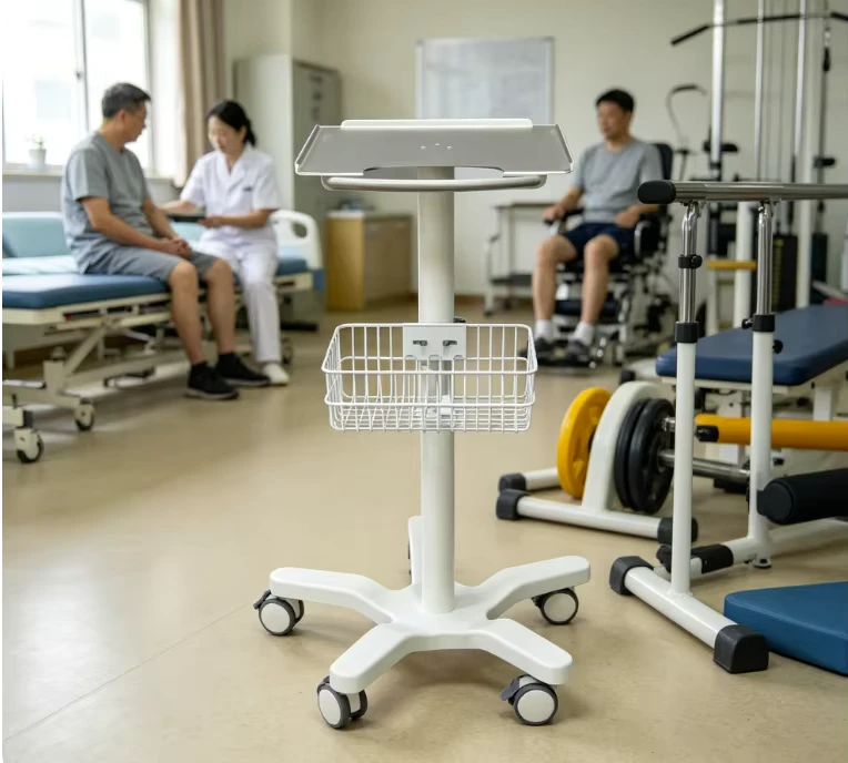 SF15 ECG Machine and Ultrasound Machine Trolley with an Iron Basket Aluminum Alloy Trolley