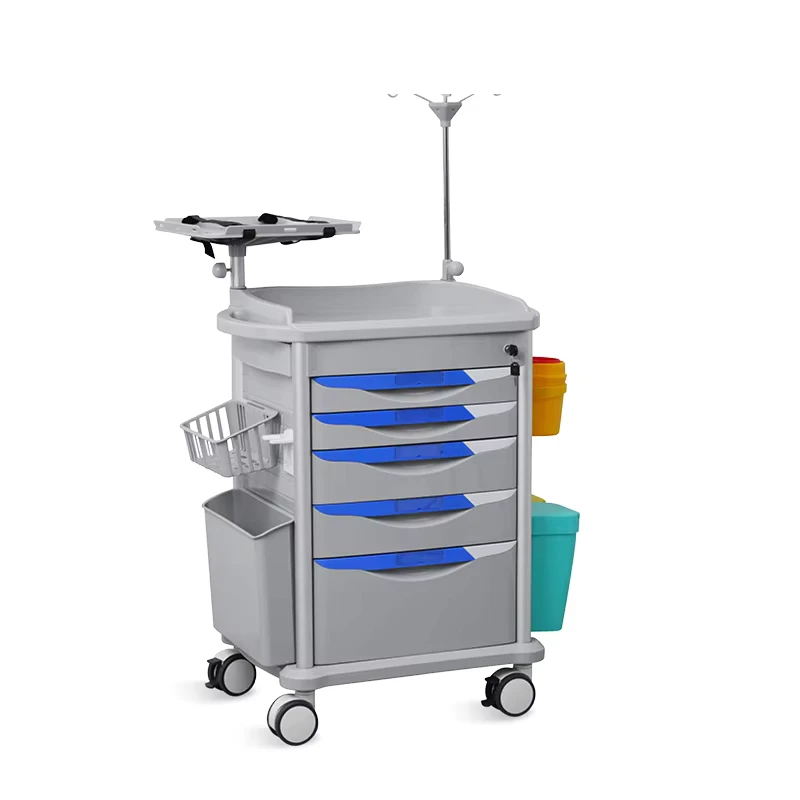 SK ET75077A SAIKANG ABS Manufacturers Anesthesia Drugs Clinic Medical Emergency Trolley