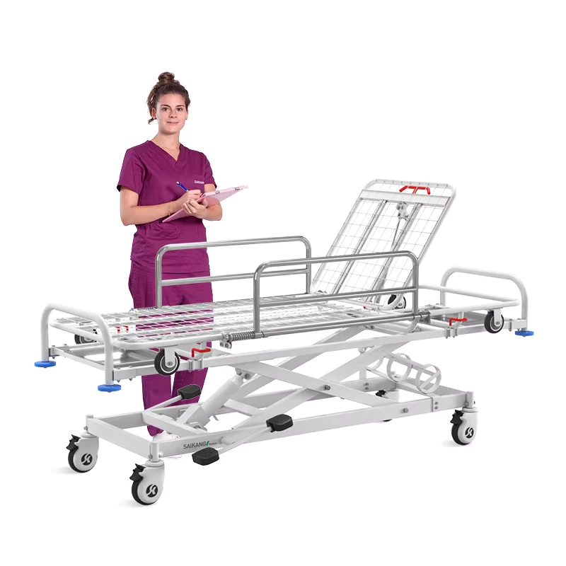 SKB041-3S SAIKANG Factory Direct Sales Hydraulic Hospital Ambulance Patient Transport Trolley