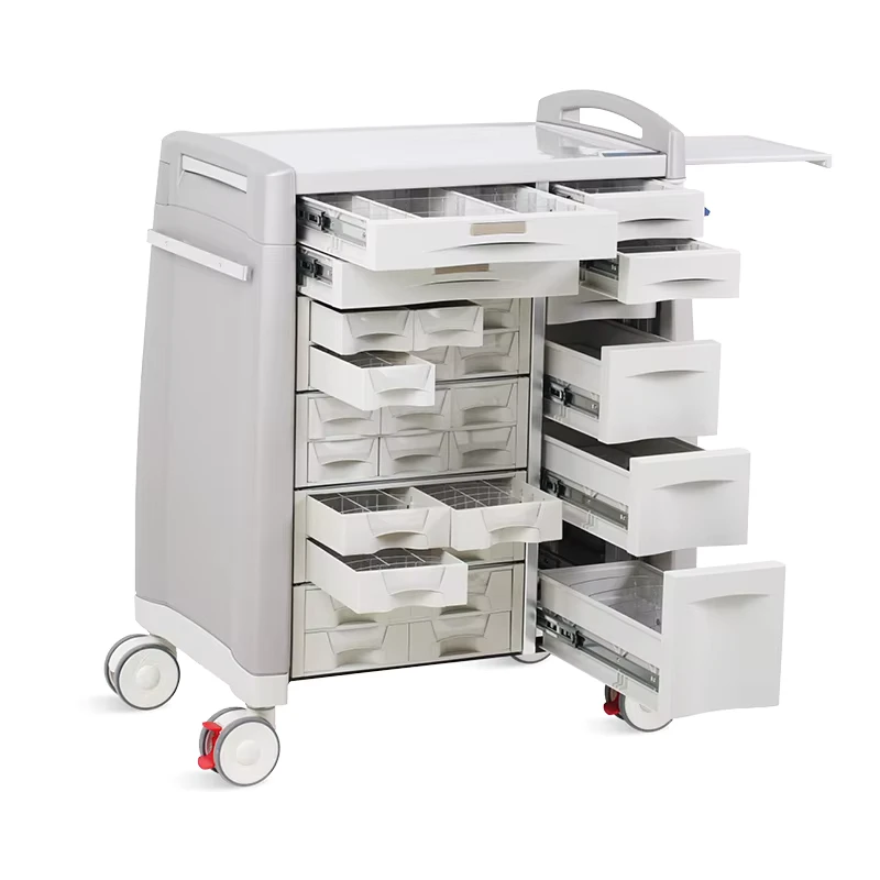 SKR058 CT SAIKANG ABS Multifunction Several layer Drawer Hospital Medicine Medical Trolley