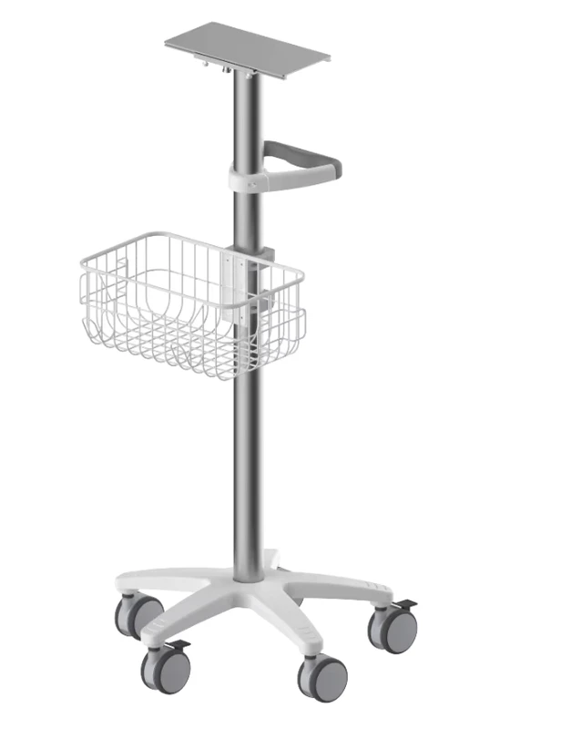 SY C02 Patient Monitor Trolley Multi Functional Medical Monitor Cart Patient Trolley Made of Durable Metal Hospital Furniture