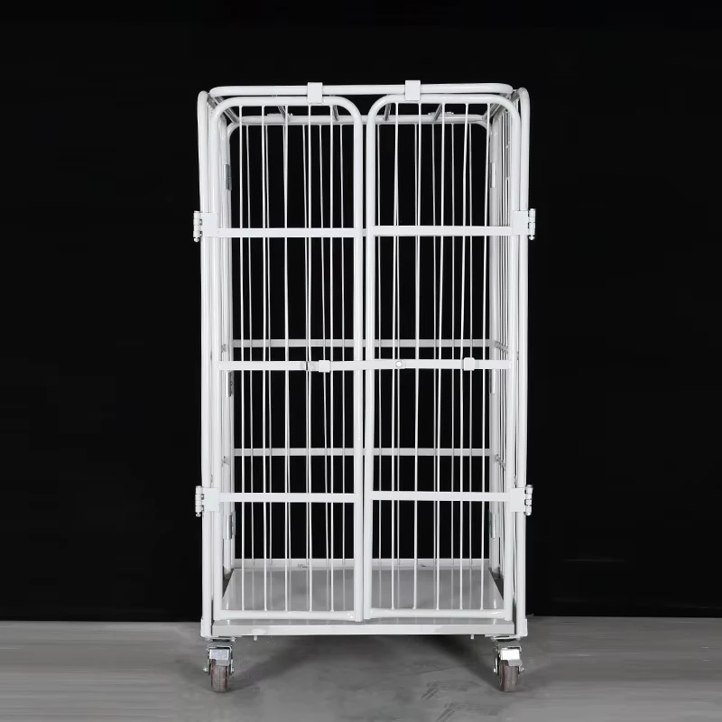 Safe Metal Cargo Transportation Trolleys Durable Steel Wire Logistics Cages for Efficient Roll Cage Handling Equipment