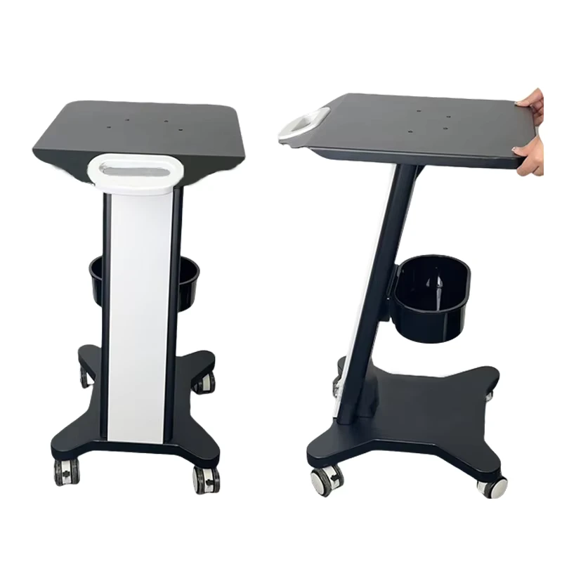 Salon Beauty Trolley White and Gold Metal Style Salon Furniture Hand Carts Trolleys for Sale