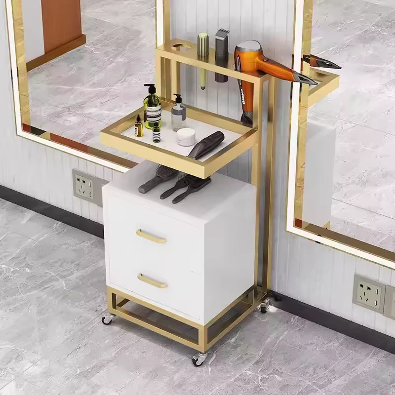 Salon Equipment Tools Multifunctional Nail Trolley Storage Rack Salon Trolley Hairdressing Spa Trolley