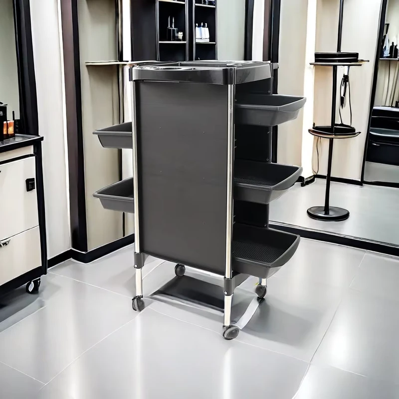 Salon Furniture Hair Trolley Modern 360 Rotation Hair Salon Trolley Cart