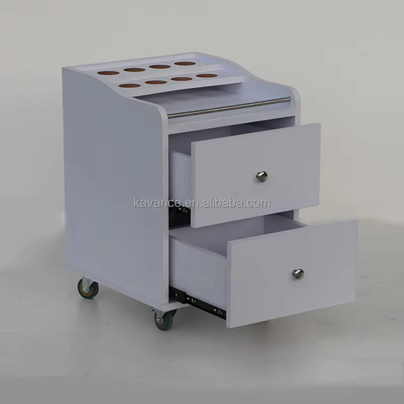 Salon Trolley Cart Silent Wheel Beauty Cart Stable Portable Rolling Cart for Professional Nail Art Eyelash Tattoo Salon Use