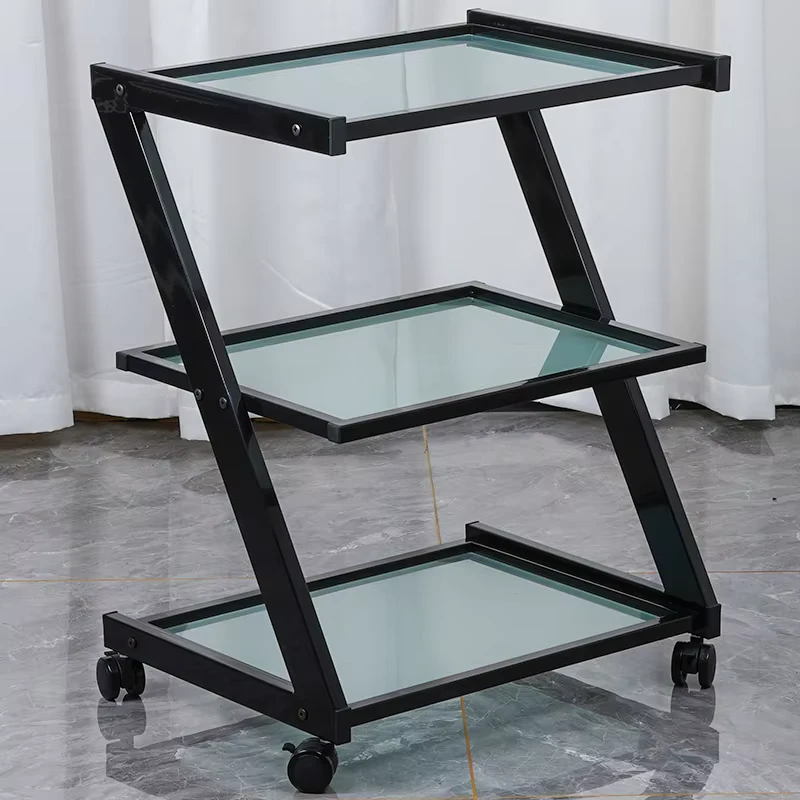 Salon Trolley Hairdressing SPA Cart Manicure Cart Beauty Trolley Salon With Glass