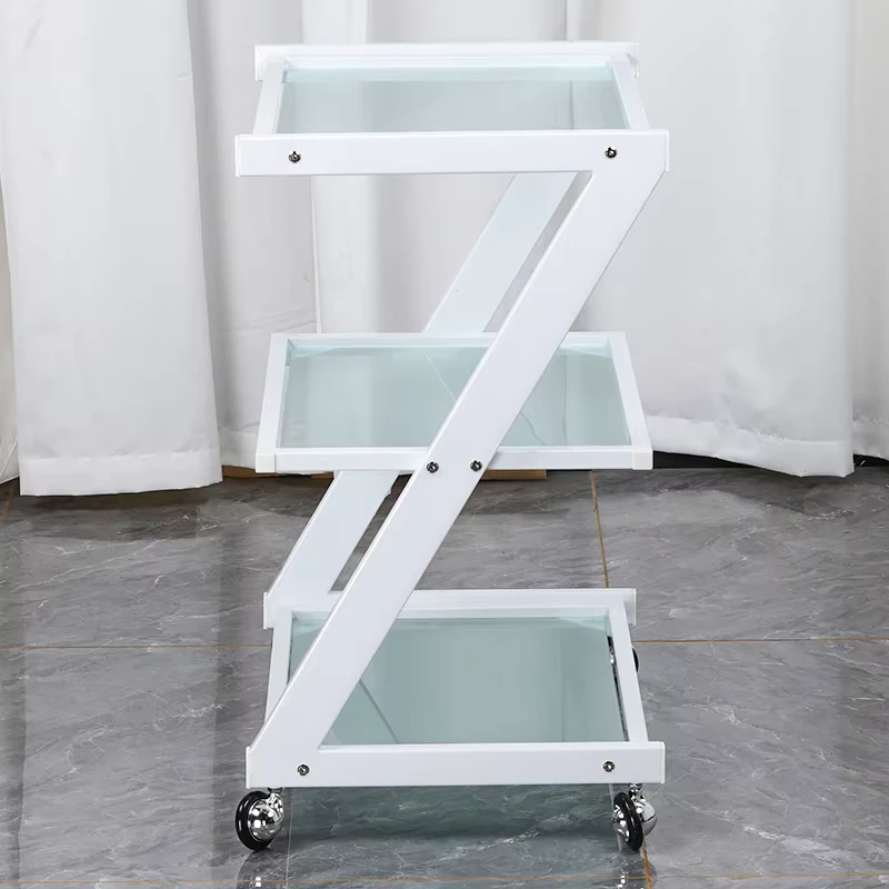 Salon Trolley Hairdressing SPA Cart Manicure Cart Beauty Trolley Salon With Glass
