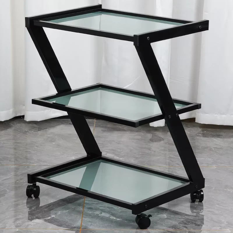 Salon Trolley Hairdressing SPA Cart Manicure Cart Beauty Trolley Salon With Glass