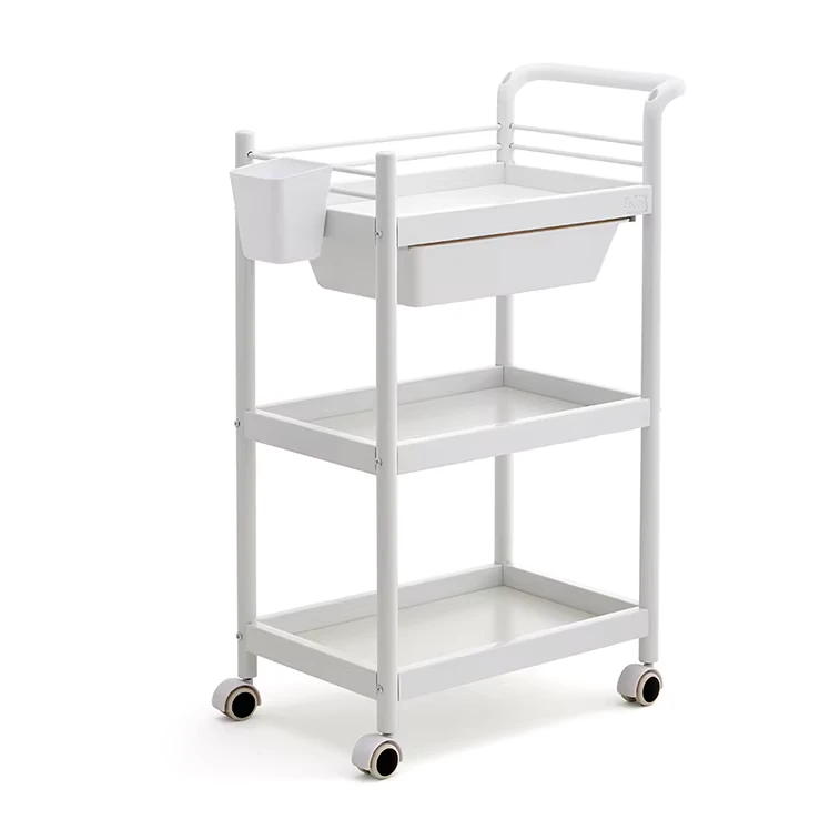 Salon Trolley for Hair Spa Three-Tier Trolley Plastic Trolley Cart