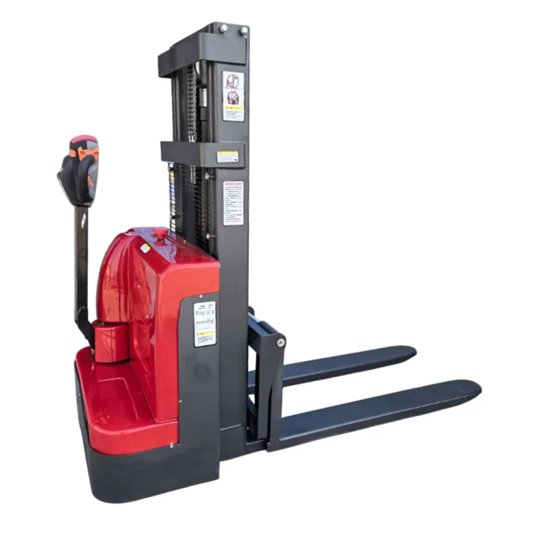 Self Loading Electric 2t Manual Forklift Stacker with 1600-3000mm Lifting Height and Lithium-Ion Battery
