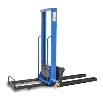 Self Loading Mini Manual Forklift Portable 300kg/500kg/1000kg Load Capacity with Semi Electric Feature Small Hand Stacker