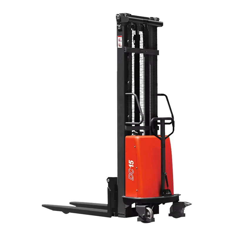 Semi Electric Stacker Forklift 1500kg 2000kg Loading Capacity Self lift 2.5m 3m 3.5m Electric Pallet Stacker
