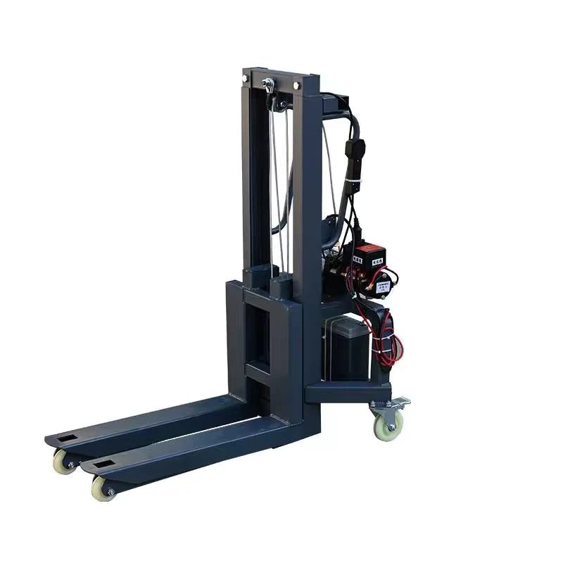 Semi Full Electric Forklift 300kg Manual Stacker Pallet for Warehouse Stage Assembly and Storage Rack