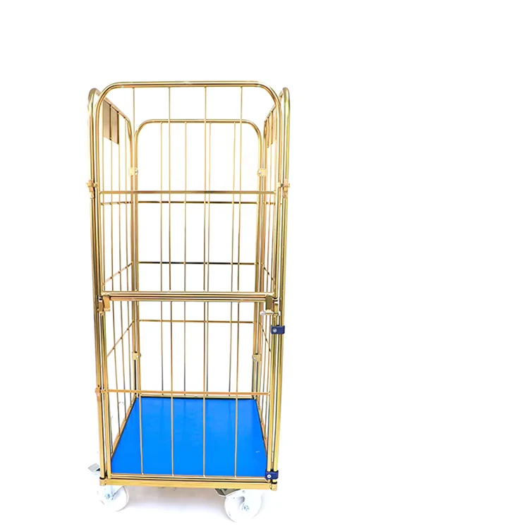 Service Trolleys Stainless Steel Laundry Cart Folding Cart for Hotel Room