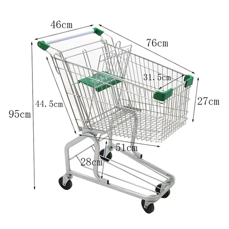 Shopping Foldable Trolleys Supermarket Cart Supermarket Shopping Trolley