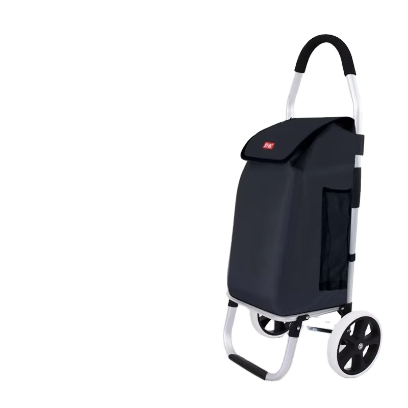 Shopping Trolley Bag Cart Trolley Elderly Shopping Cart with 2 Wheels Grocery Foldable Folding Cart