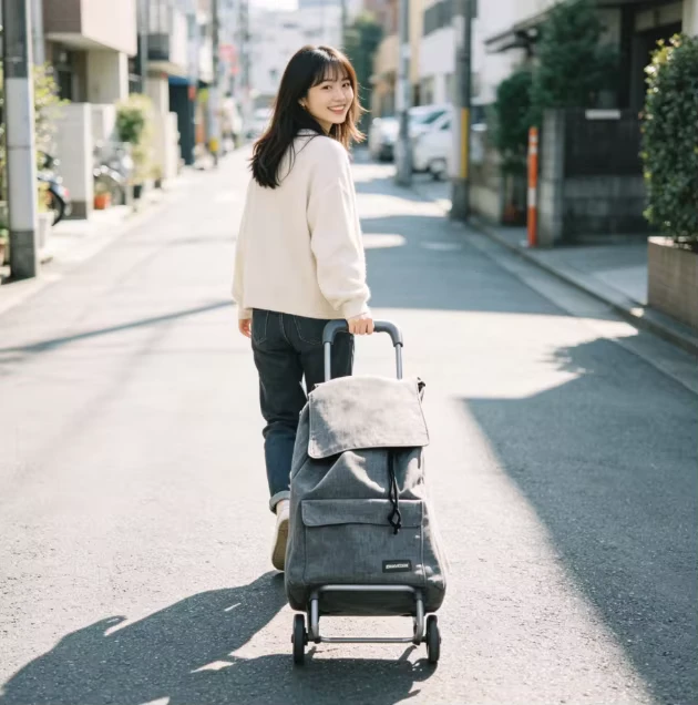 Shopping Trolley Foldable Household Pull Cart for Market Supermarket Daily Transport
