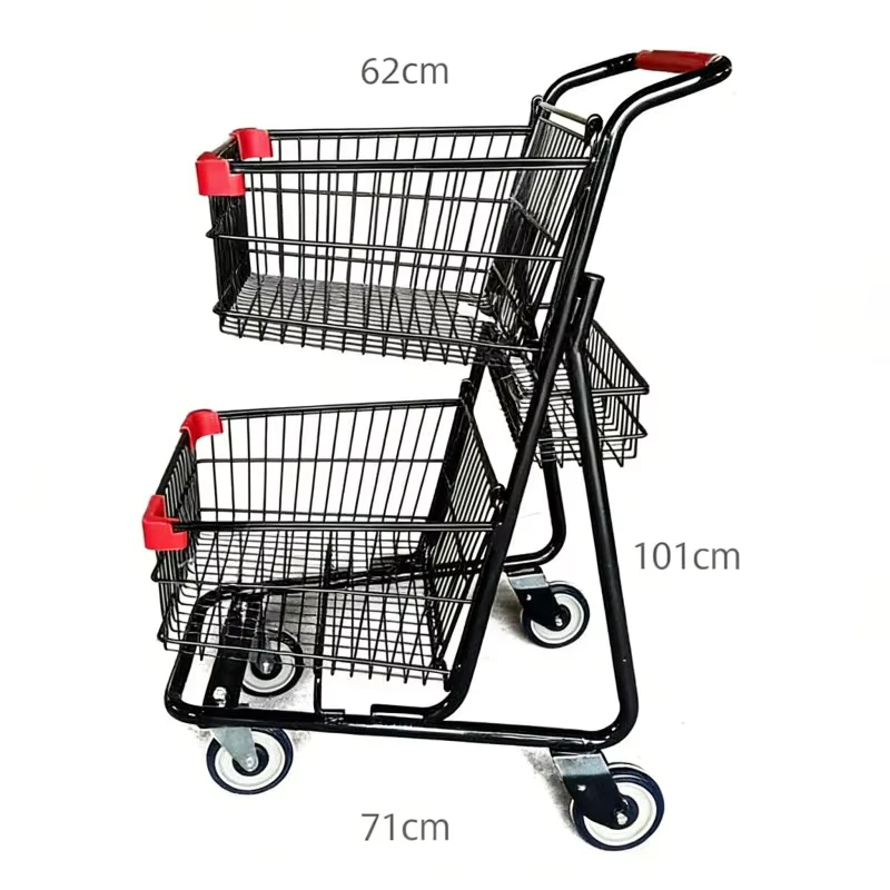 Shopping Trolleys Carts and Shopping Cart for Supermarket Use with Foldable Feature