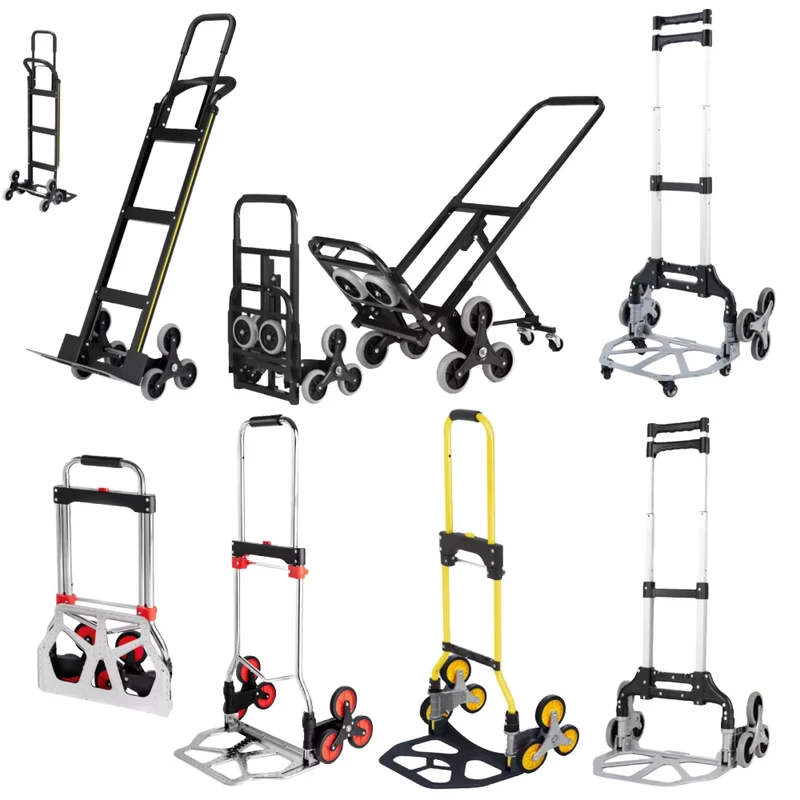 Six wheeled Retractable Shopping Trolley Foldable Portable Household Trolley