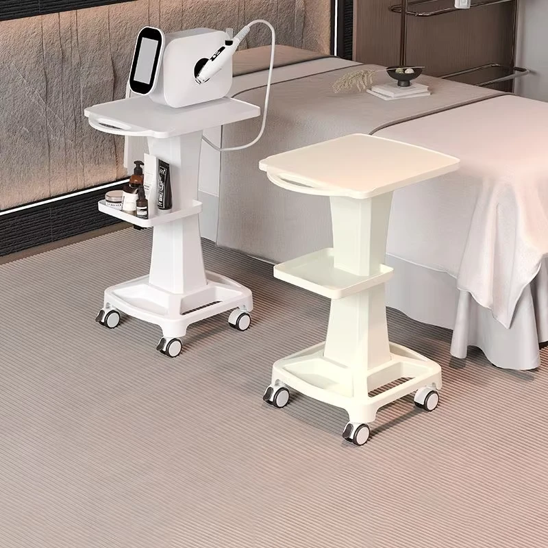 Small Bubble Beauty Instrument Trolley Multi function 4 Wheels Mobilebase Shelf High grade Tool Cart Beauty Salon