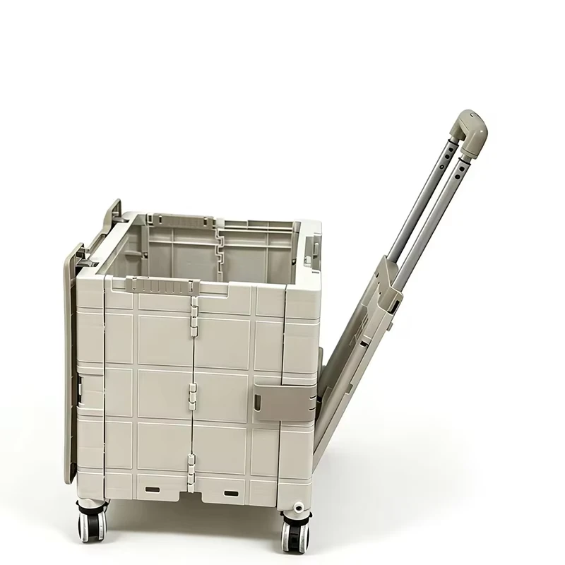 Small Cart Folding Camping Car Home Carrying Trailer Portable Stall Cart Hand Trolley Luggage Van Wagon Cart