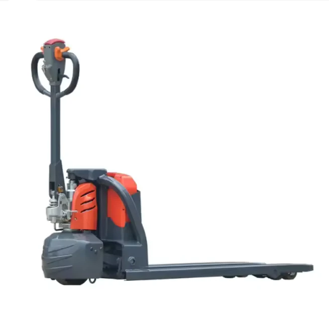 Small Full Hand Electric High Lift Heavy Duty Power Jack Pallet Truck Battery 24v Drive Wheel Platform Trolley Forklifts