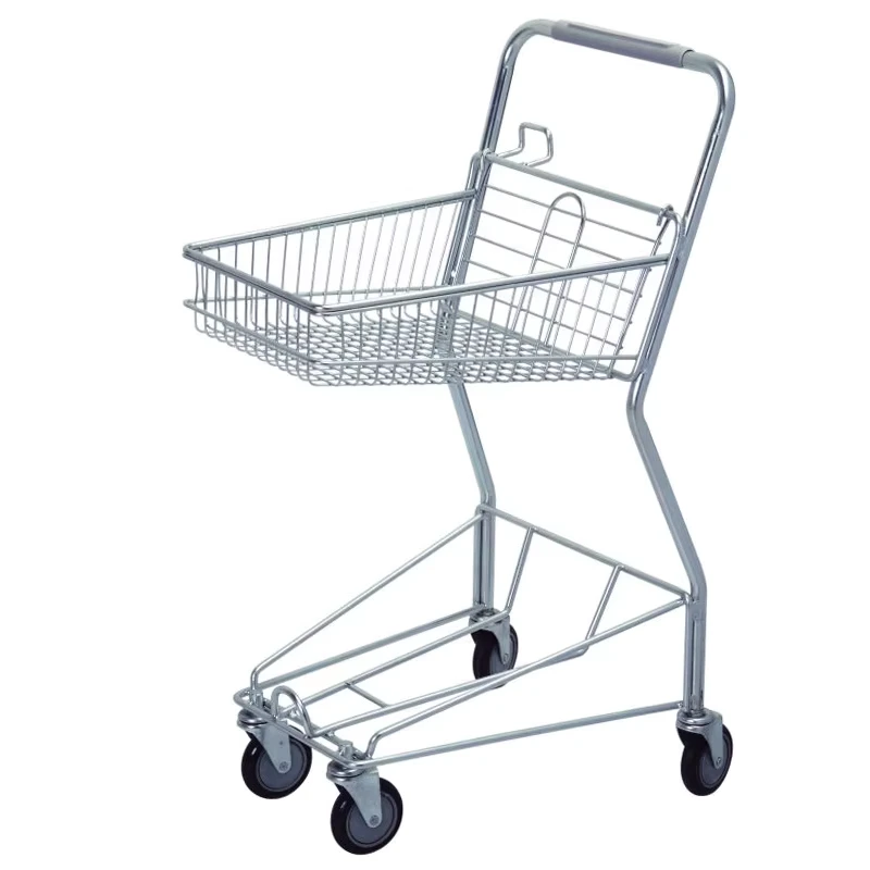 Small Grocery Shopping Cart Trolley Double layer Trolley