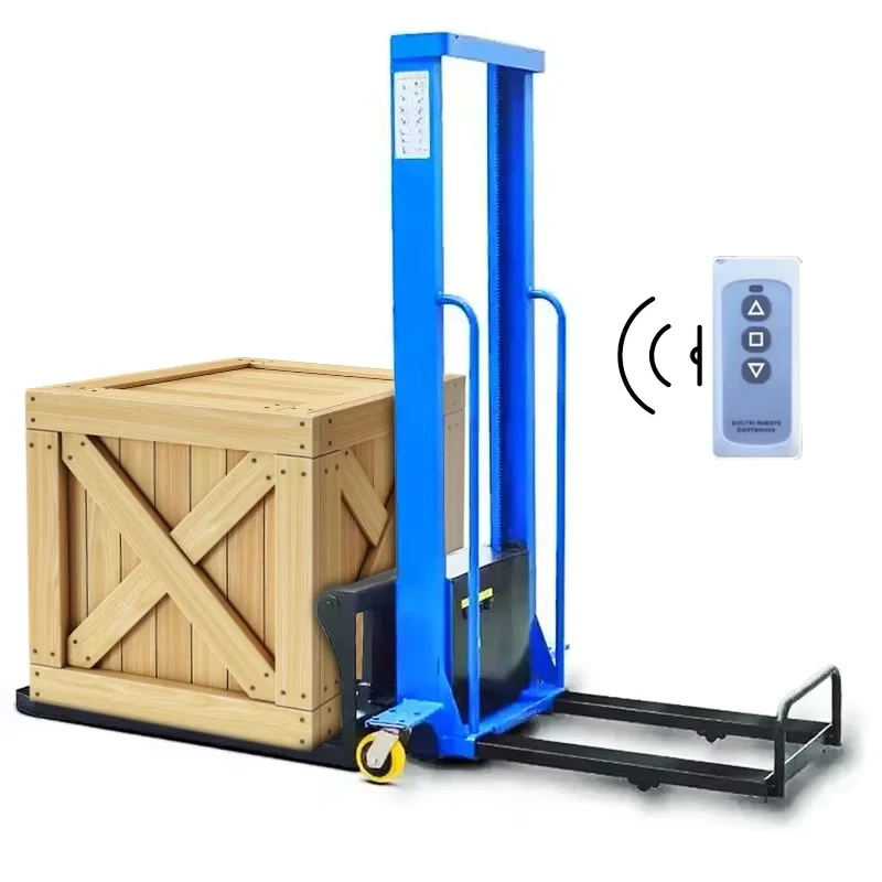 Small Lift Platform 500kg Hydraulic Manual Forklift Hand Pallet Lift Stacker
