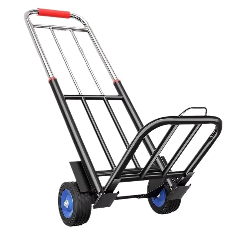 Small Lightweight Portable Folding Trolley OEM Collapse Household Shopping Grocery Stall Carrying Van for Hand Carts & Trolleys