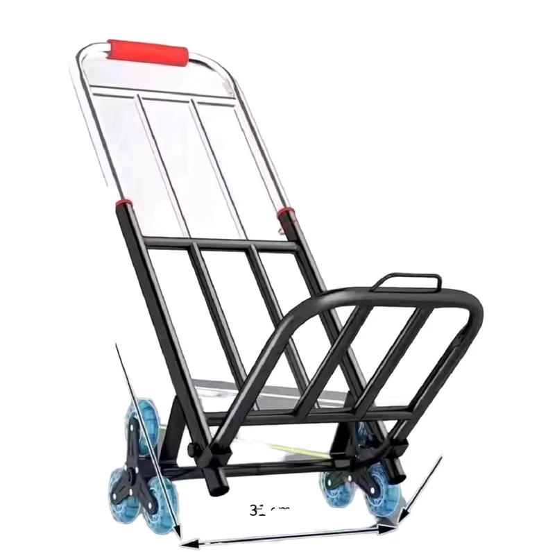 Small Lightweight Portable Wheelbarrow OEM Collapse Folding Trolley for Household Use Carrying Trailer Shopping Grocery Stall