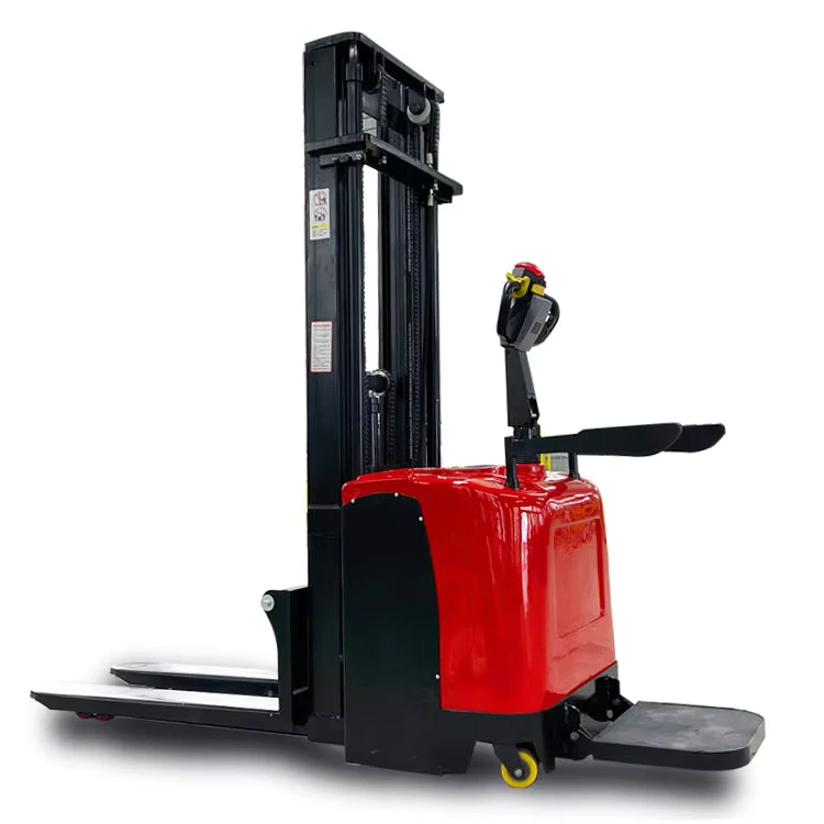 Small Self Load Lifting Stacker Portable Mini Semi Electric Forklift Hand Manual Lifting
