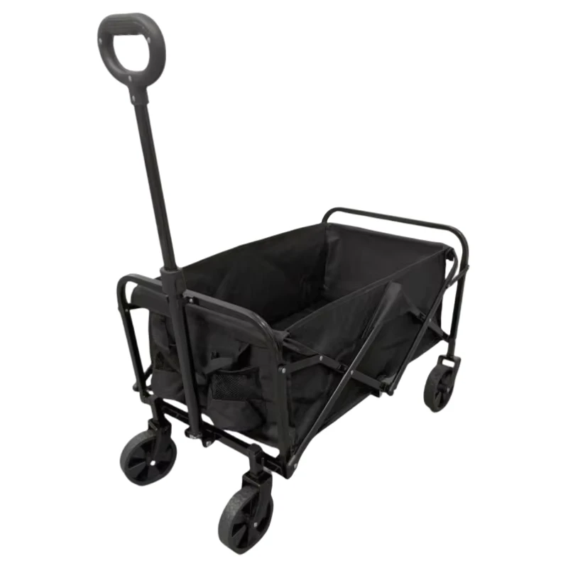 Small Size Camping Folding Wagon Trolley Cart Collapsible Folding Wagon Outdoor Picnic Beach Camping Wagon Cart