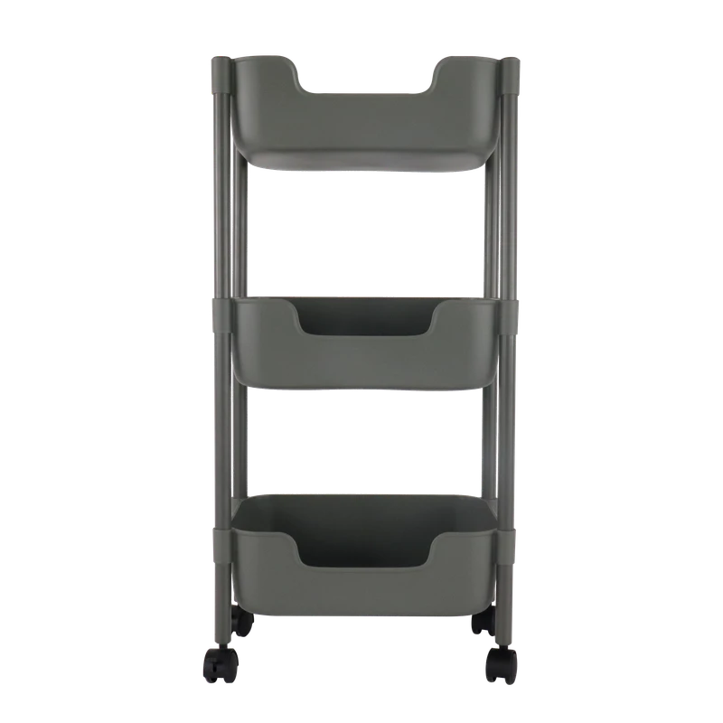 Small Storage Organiser Kitchen 3 Layers Trolley Cart Bathroom