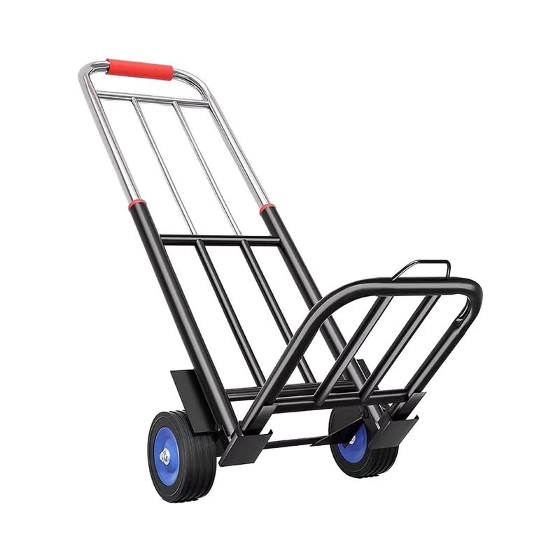 Small Trolley Folding Household Carrying Trailer Shopping Grocery Stall Trolley Light Portable Luggage Pulling Van OEM Collapse