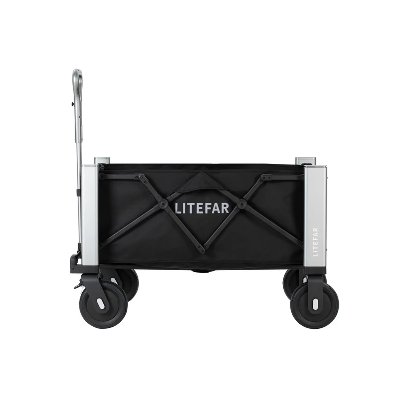 Smart Electric Wagon 500W Dual Motor 120m Remote Control 330lbs Load 140L Outdoor Hiking Camping Wagon