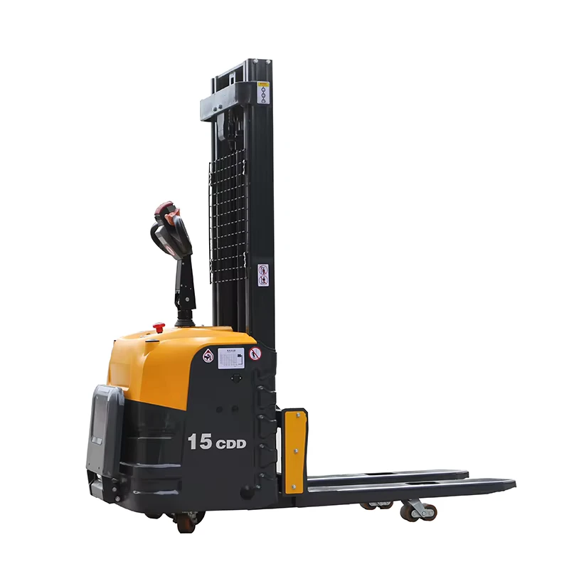 Stacker 5000mm 2.5 Ton Electric Pallet Trolley Self Loading for Warehouse Hand Pallet Stacker