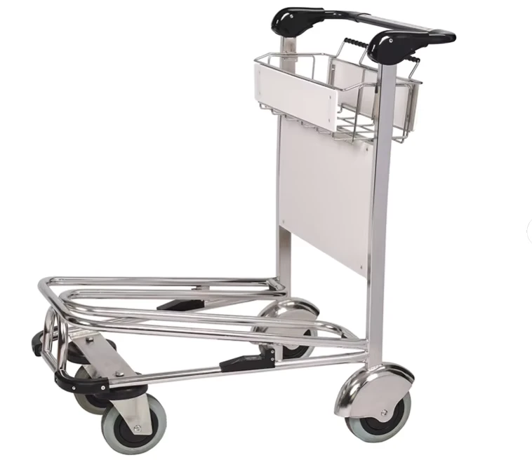 Stainless Steel Airport Luggage Baggage Trolley