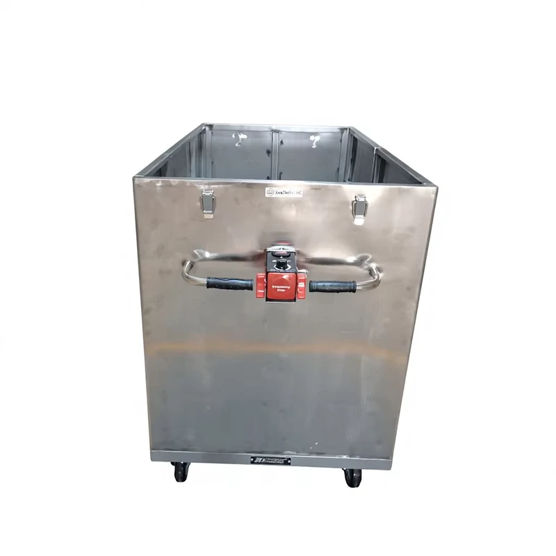 Stainless Steel Aluminium Four Wheel Platform Electric Trolley 400W Motor Stackable Foldable OEM Battery Powered Industrial