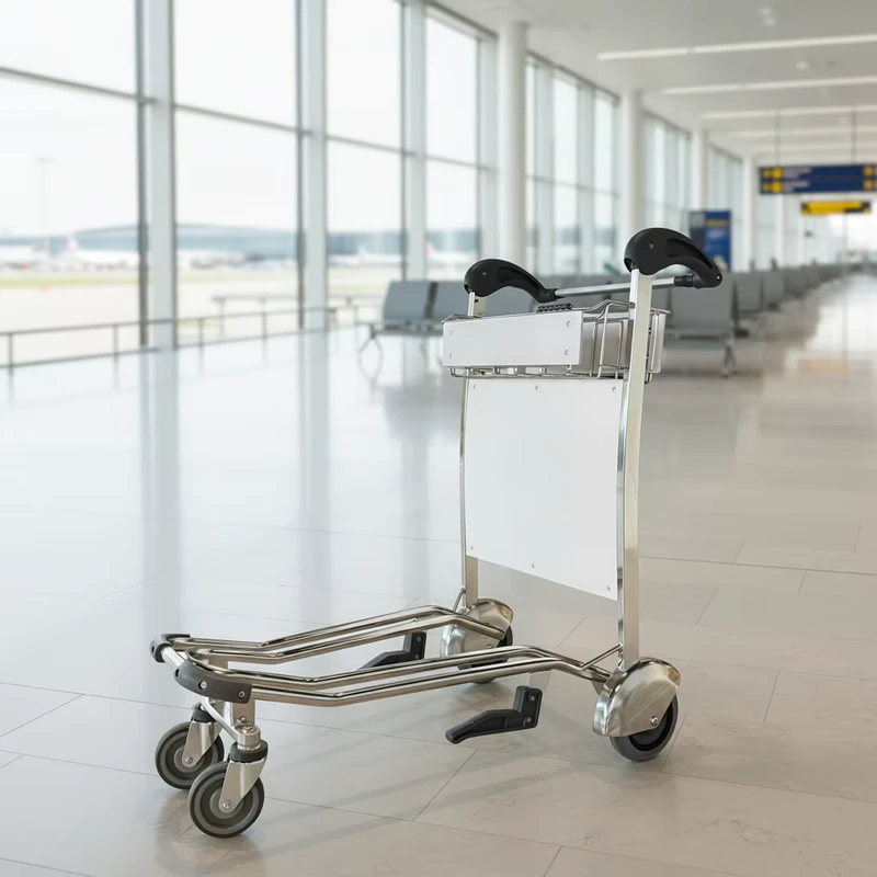Stainless Steel Hand Luggage Trolley for Airport