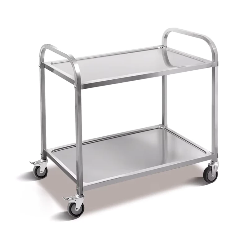 Stainless Steel Kitchen Utility Cart for Hotel and Restaurant Food Service Supply