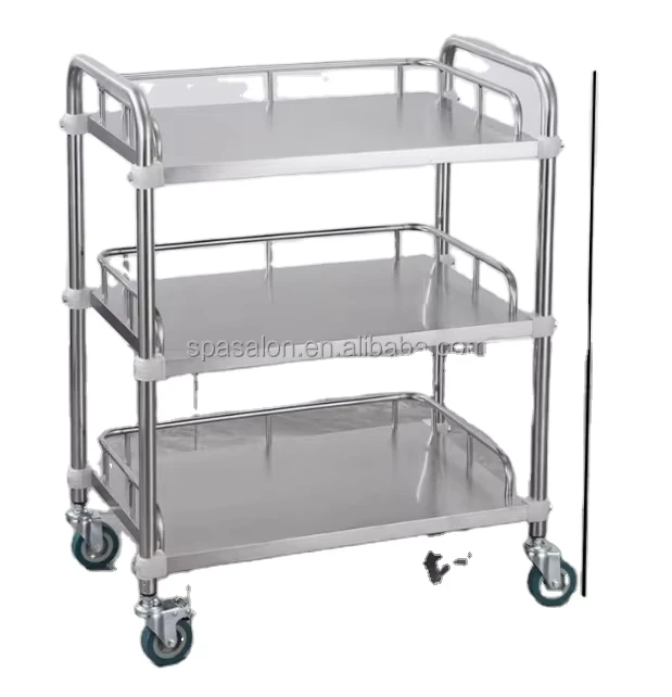 Stainless Steel Medical Treatment Trolley Hospital Nurse Medical Equipment Cart Hospital Trolley
