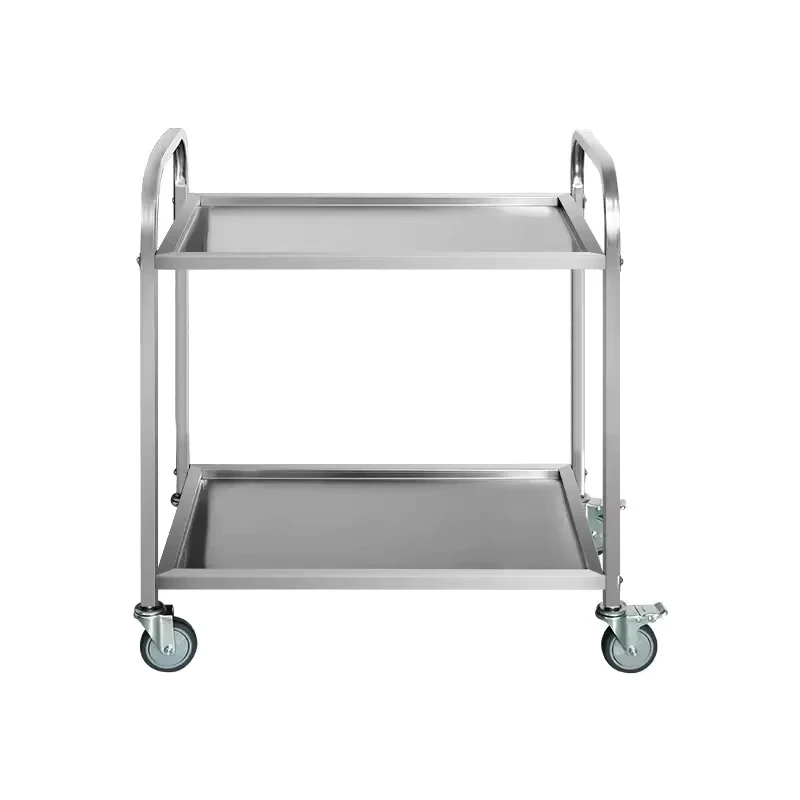 Stainless Steel Reliable Factory 2 or 3 Layer Restaurant Hotel Airport Utility Stainless Steel Service Cart Trolley