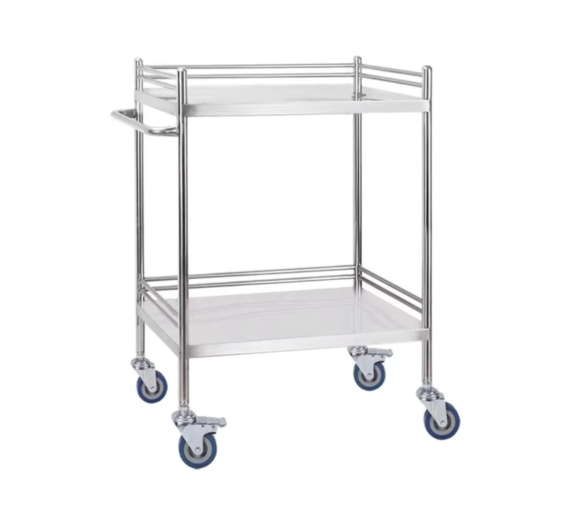 Stainless Steel Treatment Cart Hospital Trolley