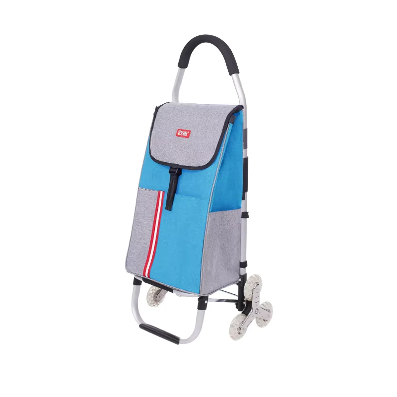 Stair Climb Supermarket Trolley Large Capacity Shopping Cart Convenience Hand Push Store Folding Shopping Cart