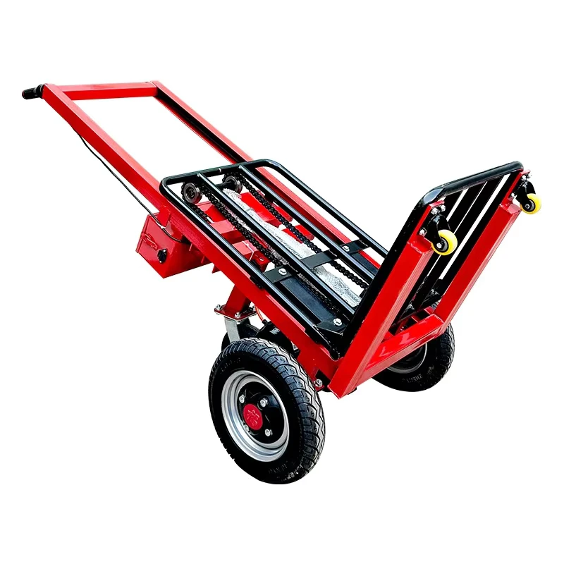 Stand People Lithium Battery Electric tiger Car Tile Trolley to Carry the Site Cement Haulage Transport Vehicle