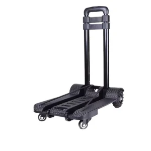 Steel Collapsible Telescopic Handle Folding Portable Lightweight Compact Shopping Retractable Luggage Hand Trolley Cart